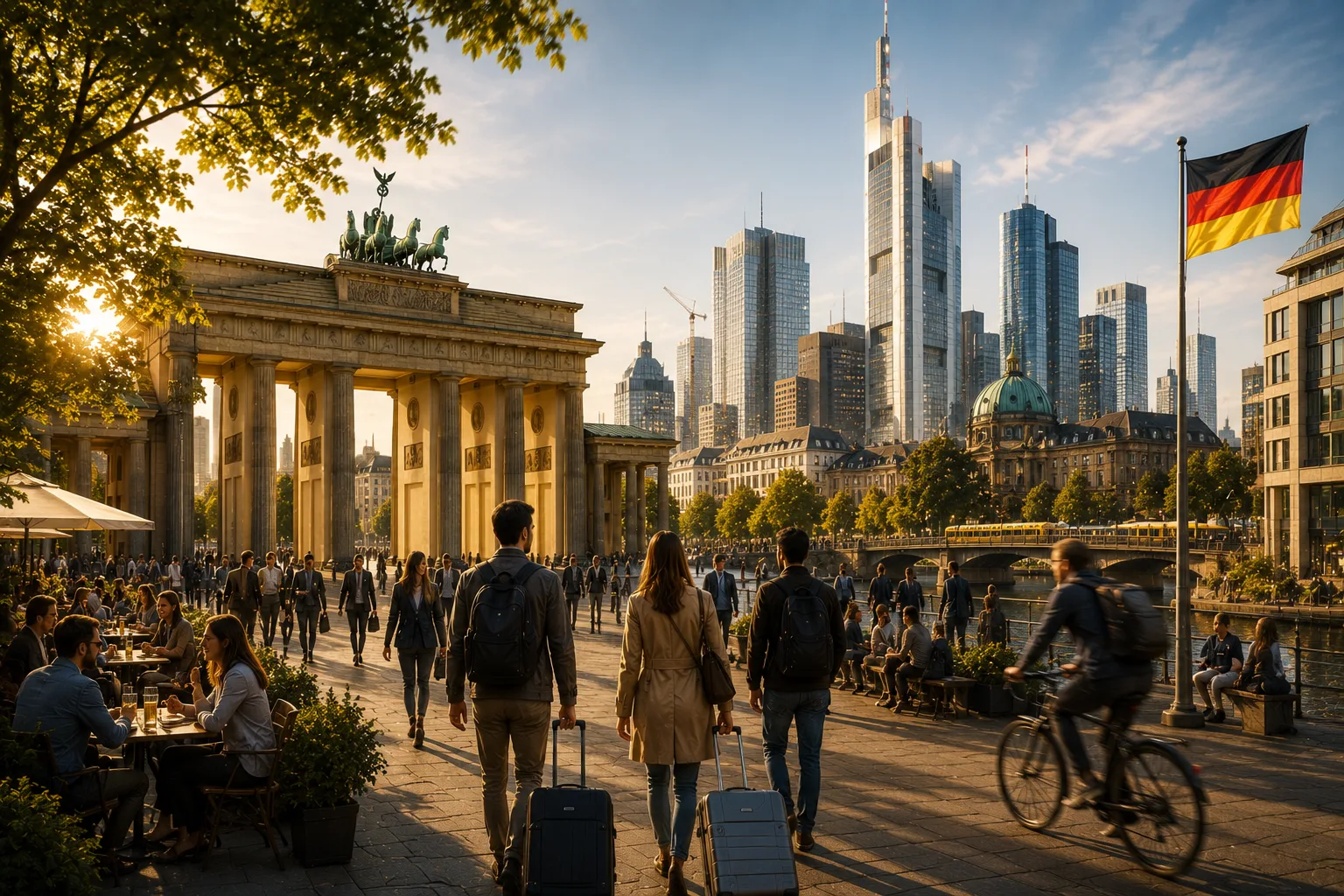 Berlin skyline representing Germany