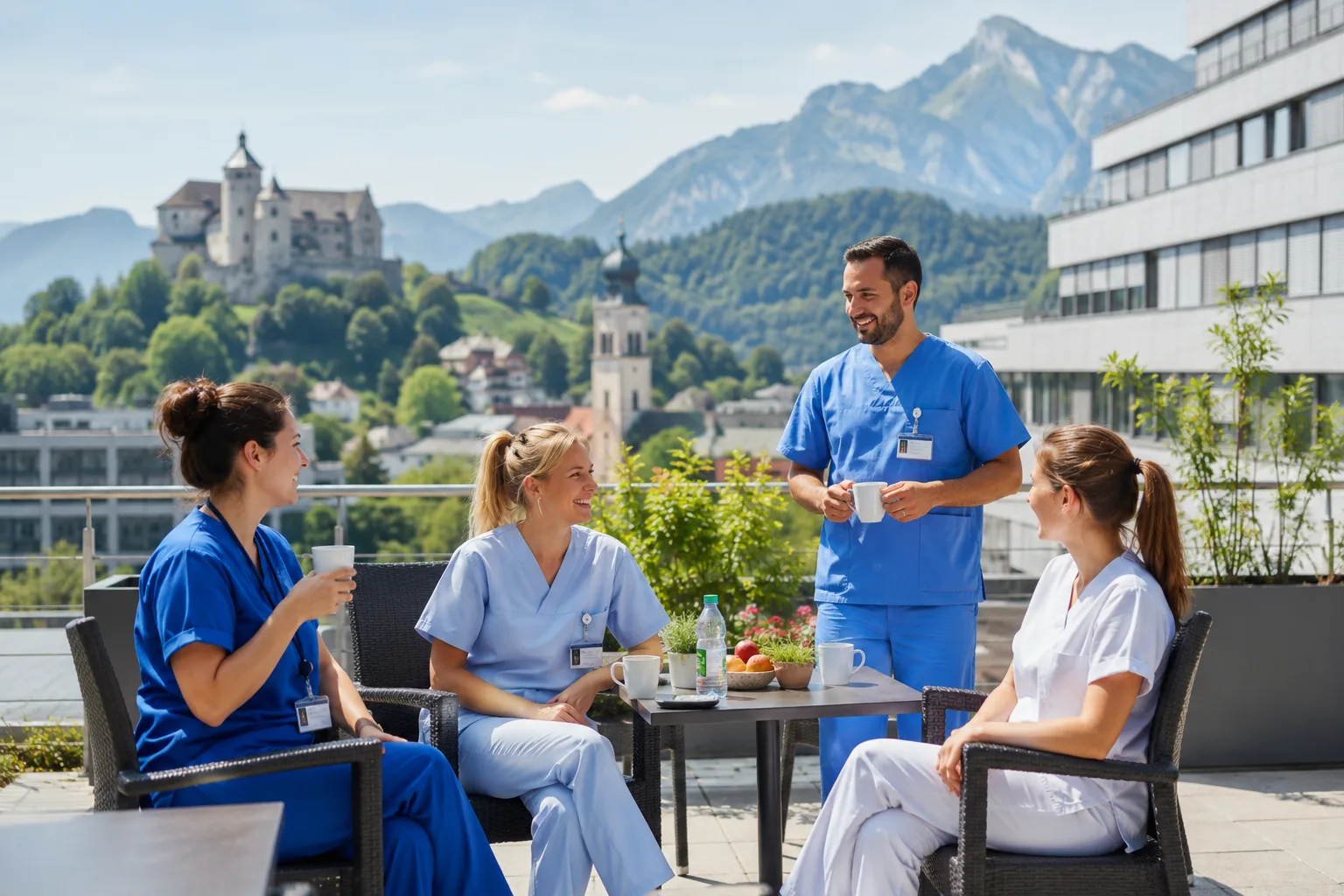 Miljana during her journey from Serbia to building a nursing career in Germany