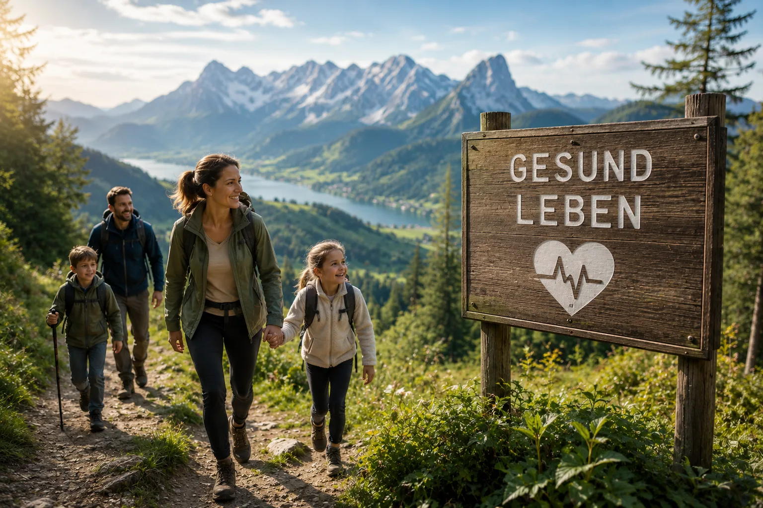 Family outdoors symbolizing health and family insurance coverage